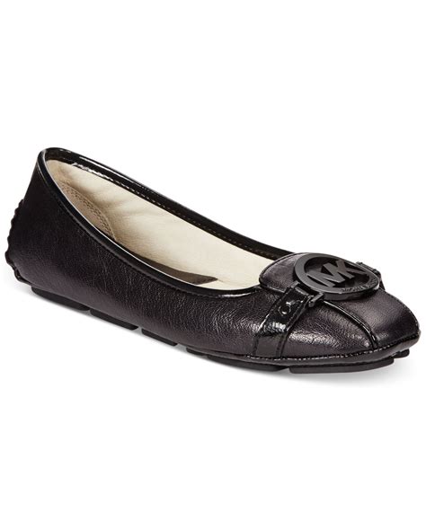 michael kors fulton flats black